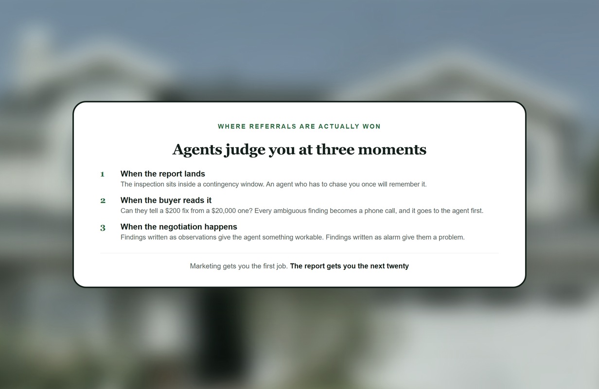 How Home Inspectors Get More Agent Referrals