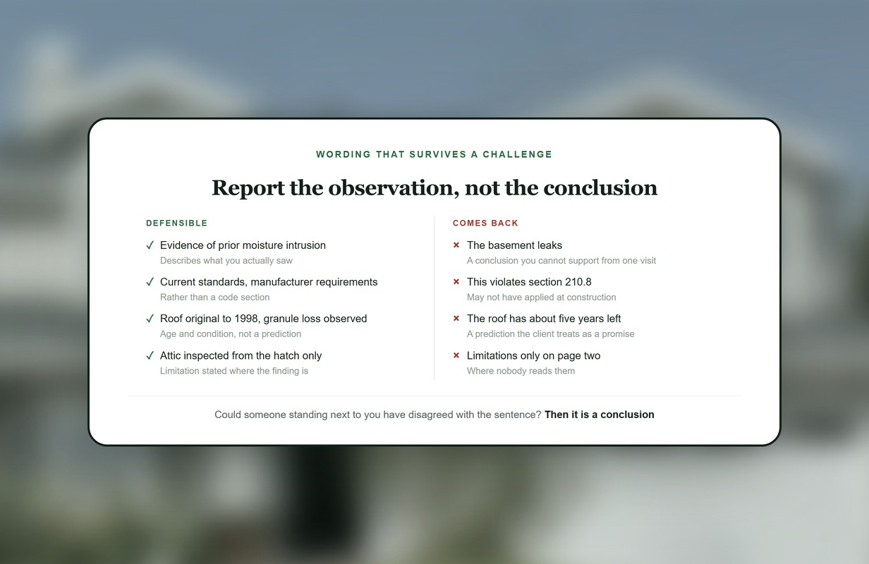 How to Write Inspection Comments That Hold Up